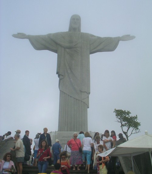 キリスト像（リオ・デ・ジャネイロ、コルコバードの丘） - The statue of Jesus Christ on the Corcovado Mountain in Rio de Janeiro