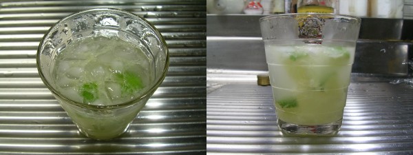 カイピリーニャ：混ぜた後のグラス - Caipirinha: After shaking