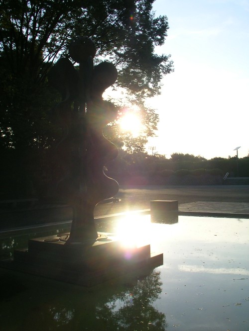 大蔵運動公園の夕日 - The sunset of Ookura Undou Park