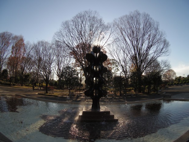 大蔵運動公園の噴水 - A fountain at Ookura undou park in Japan